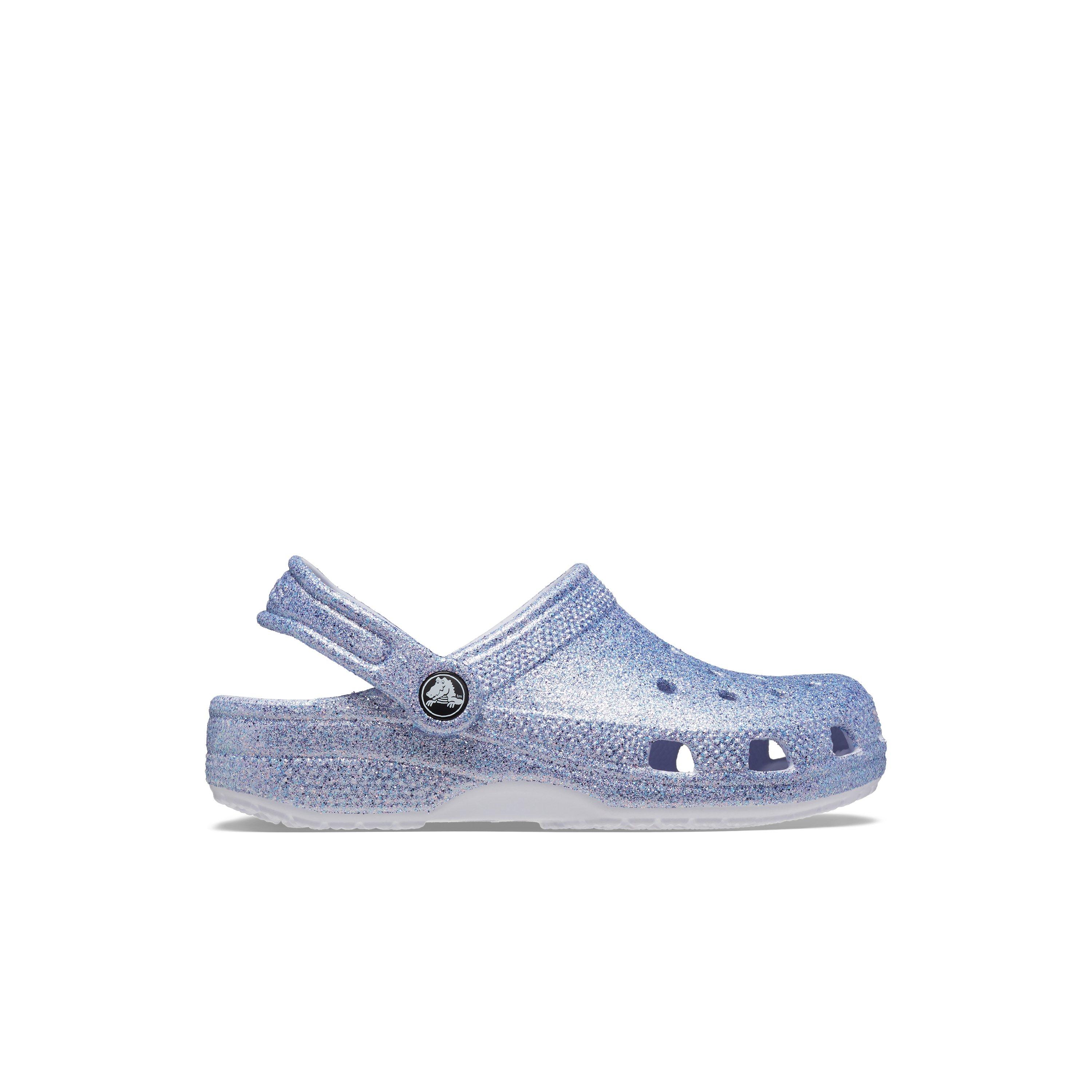 Crocs Classic "Purple Glitter" Toddler Girls' Clog